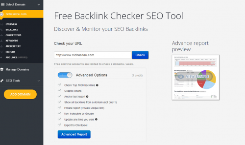 Free Backlink Checker Tool
