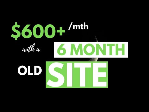 $600+/mth With A 6 Month Old Niche Site with Anthony- Niche Site Success