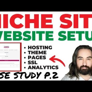 Niche Site Case Study: Website Setup