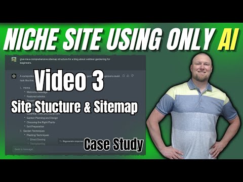 AI Niche Website Case Study: Site Structure & Sitemap (Vid 3)