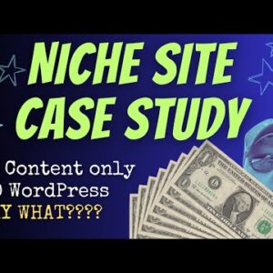 Niche Site Case Study – NO WordPress, FREE Hosting & AI Content