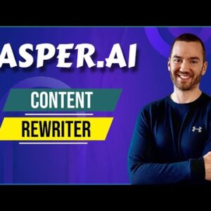 Jasper.ai Content Rewriter (How To Rewrite Articles Using Jasper)
